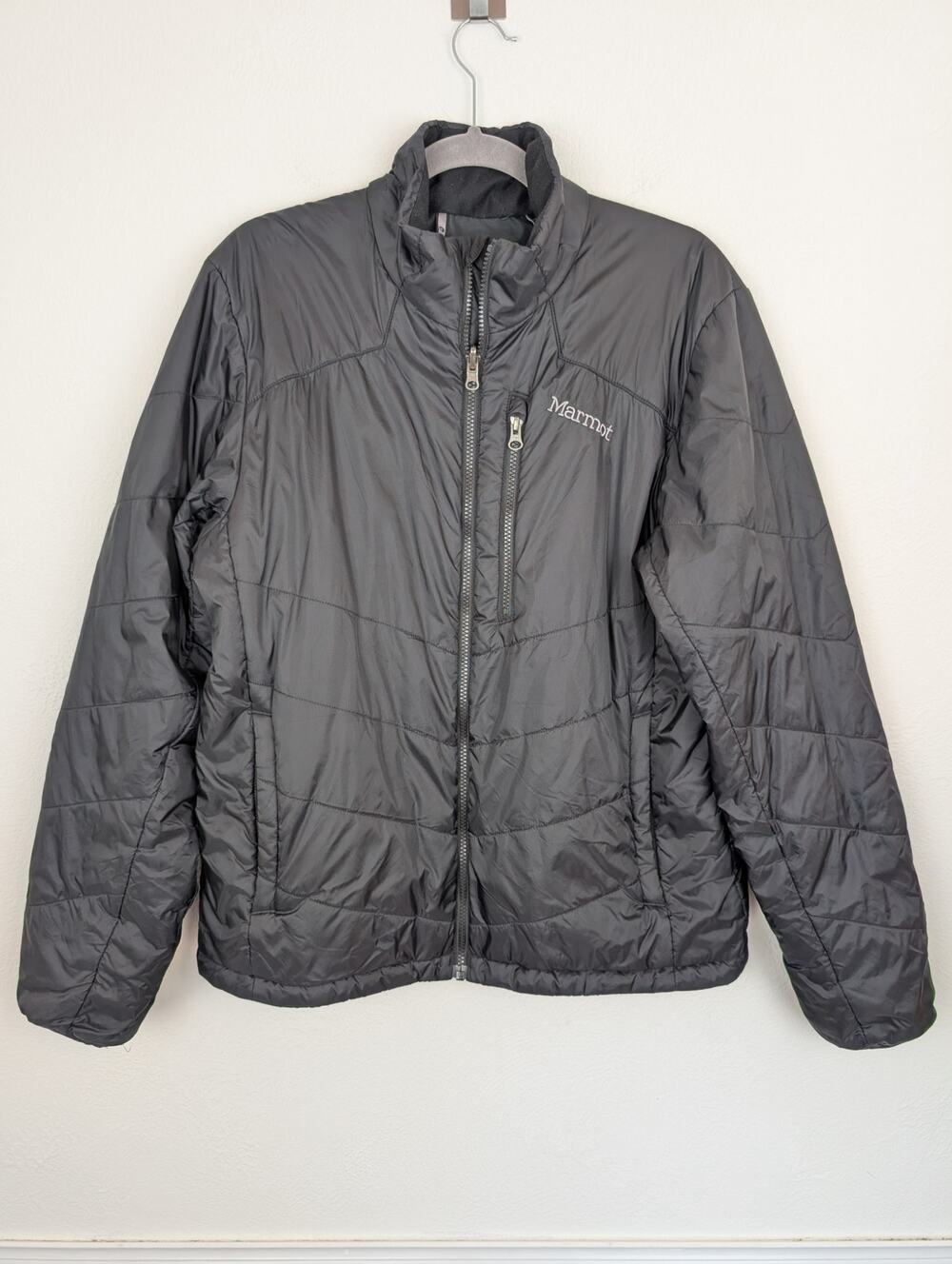 Marmot Puffer Jacket Insulated Quilted Gorpcore Outdoor Black Fall Winter Size M
